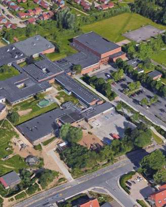 Højvangskolen - luftfoto