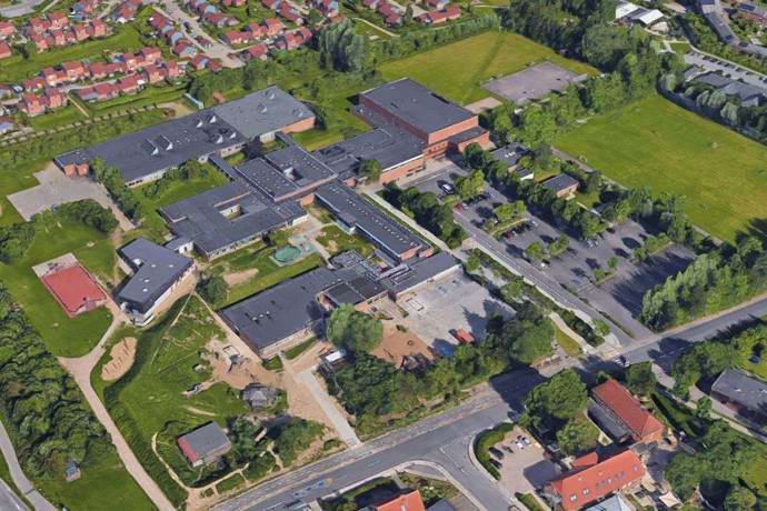 Højvangskolen - luftfoto