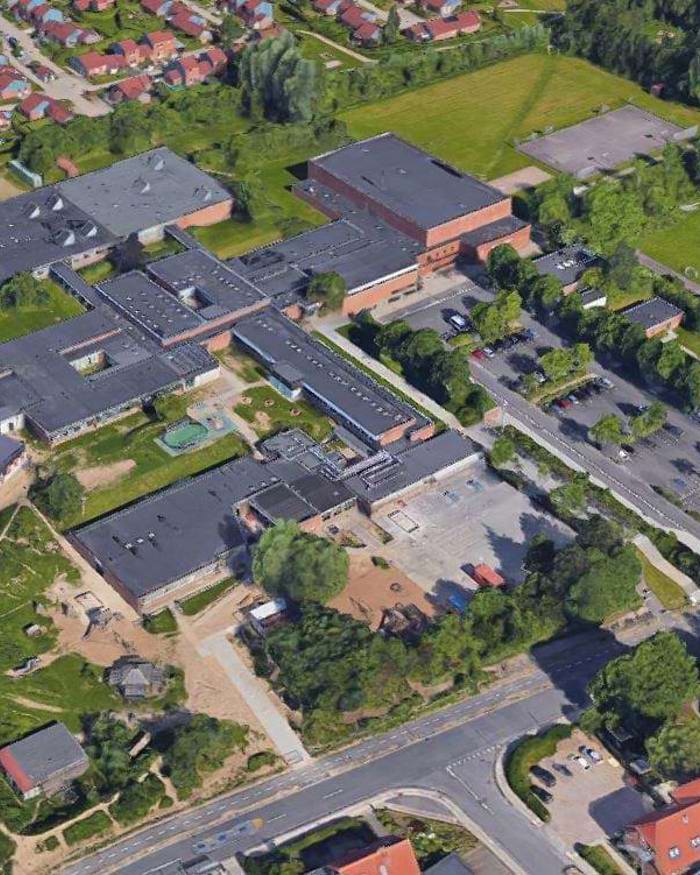 Højvangskolen - luftfoto